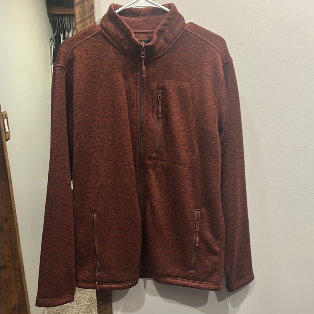 Rust Full-Zip Jacket - image 1